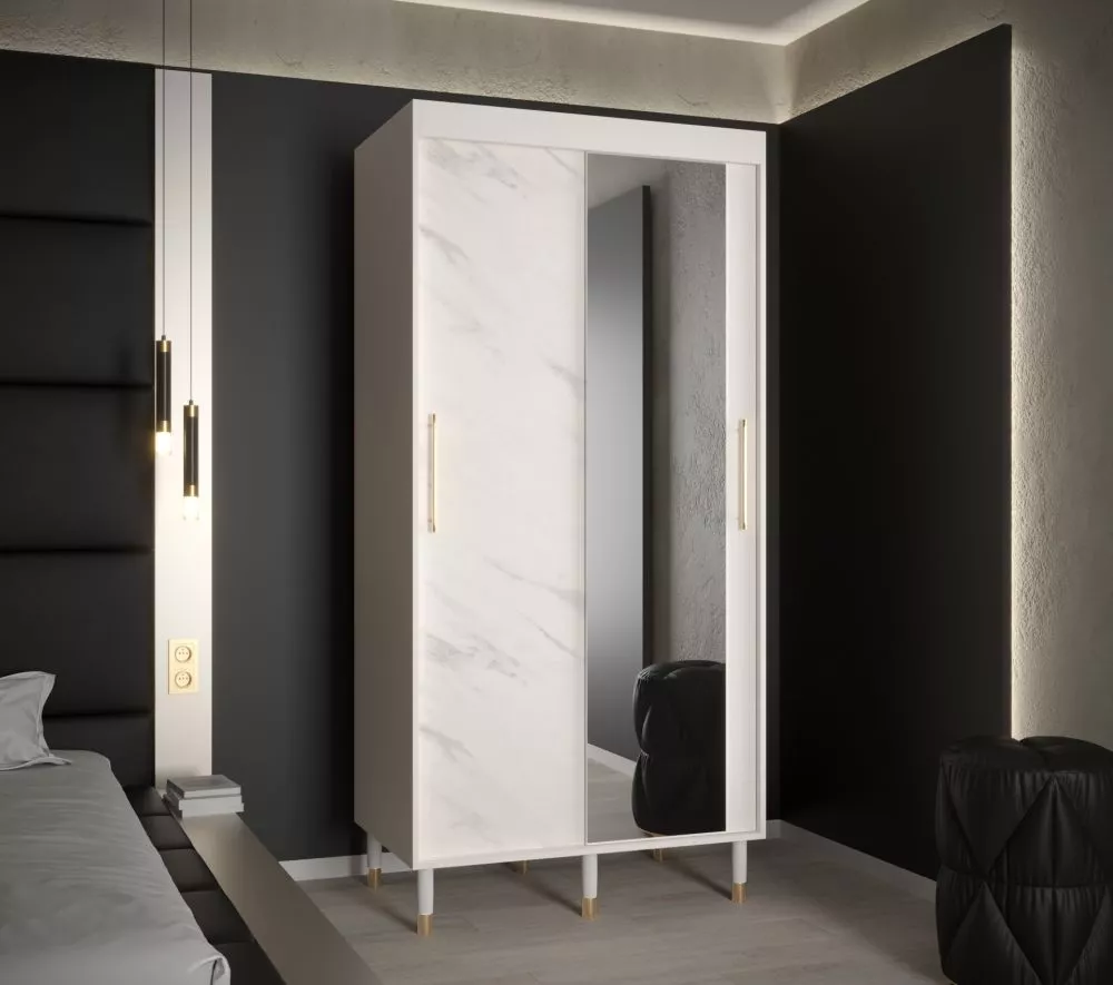 Skapis Calipso Marmur 2 · 100 × 62 × 208 cm