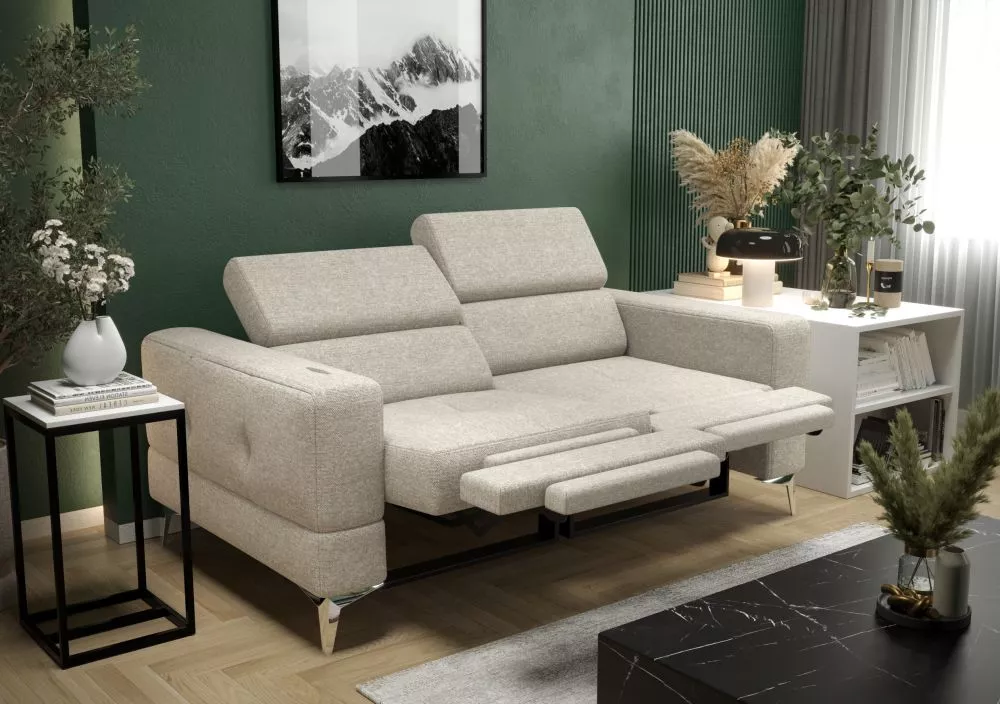 Dīvāns Toscania 2S Relax standard · Gaiši pelēks · 97 × 178 × 78 cm