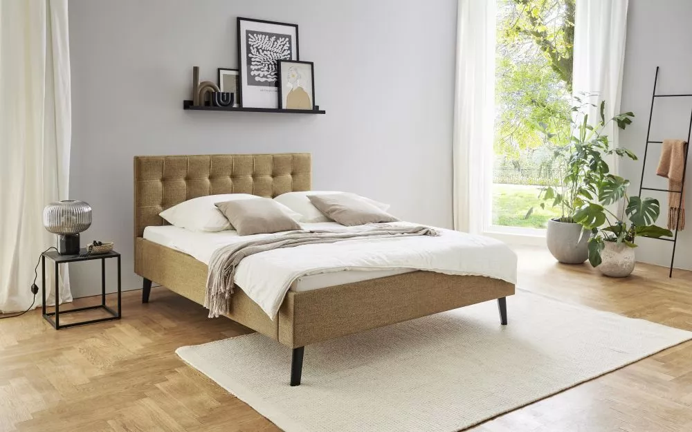 Gulta Empire Standard ar stelāžu Guļamvietas platums: 140 cm, Guļamvietas garums: 200 cm, stelāžas tips: koka, · Brūns ·