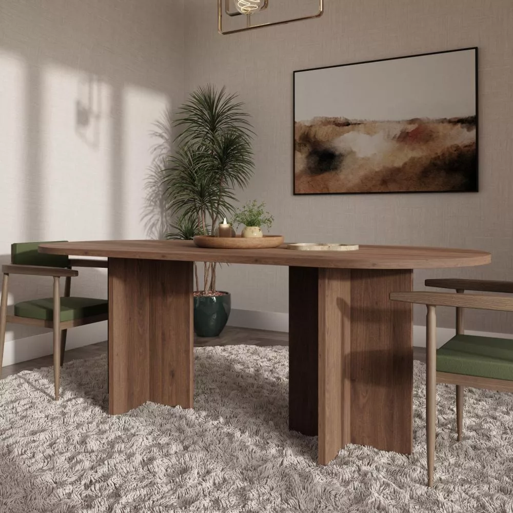 Galds Loen · Rieksts Okapi · 204 × 75 × 90 cm