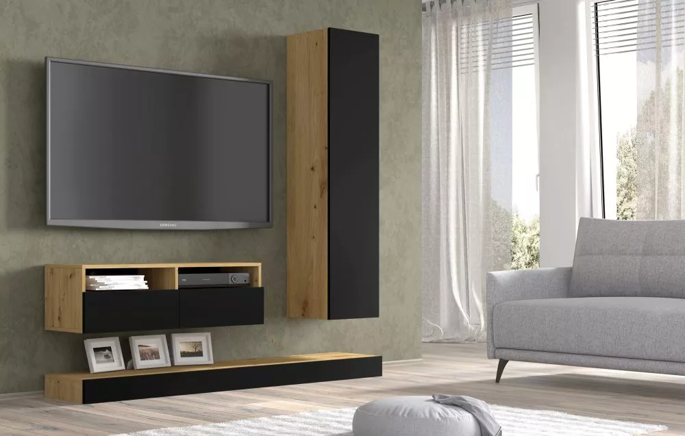 Sekcija Duo A Korpusa krāsa: ozols artisan, · 180 × 35 × 181 cm
