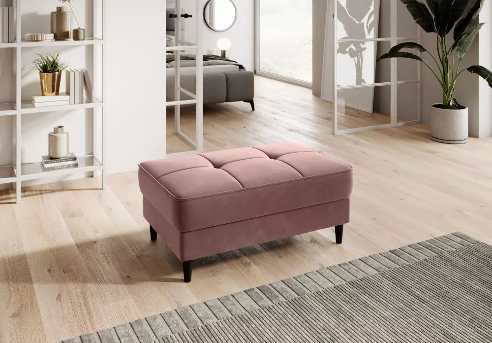 Pufs Bellis P Comfort Standard Auduma numurs: Lukso 24, · Rozā · 97 × 42 × 62 cm