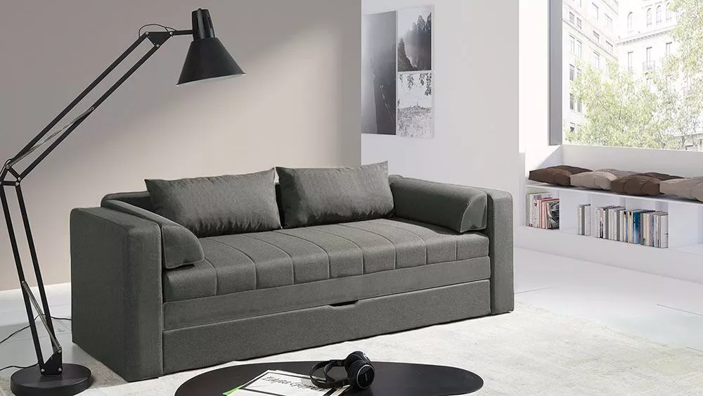 Dīvāns Euforia Sofa Standard · Pelēks · 75 × 222 × 77 cm