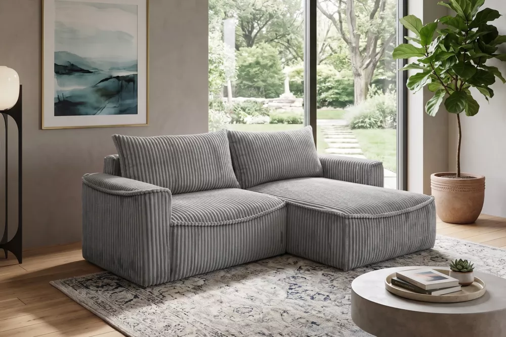 Dīvāns Lily Standard · Tumši pelēks · 160 × 242 × 76 cm