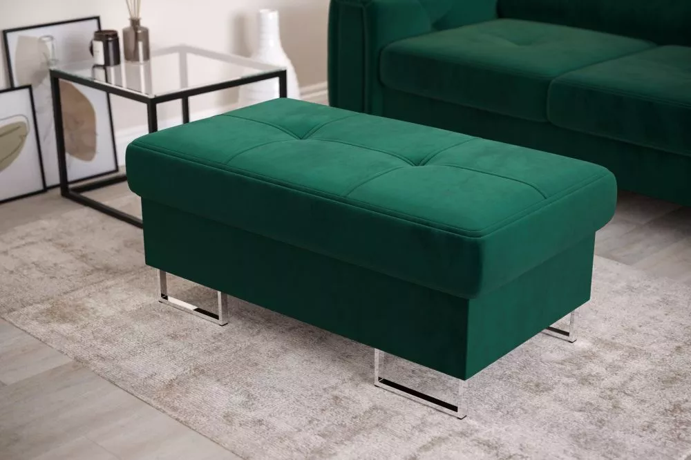 Pufs Galaxy P 100x55 Standard Auduma numurs: Monolith 37, · Zaļš · 100 × 45 × 55 cm