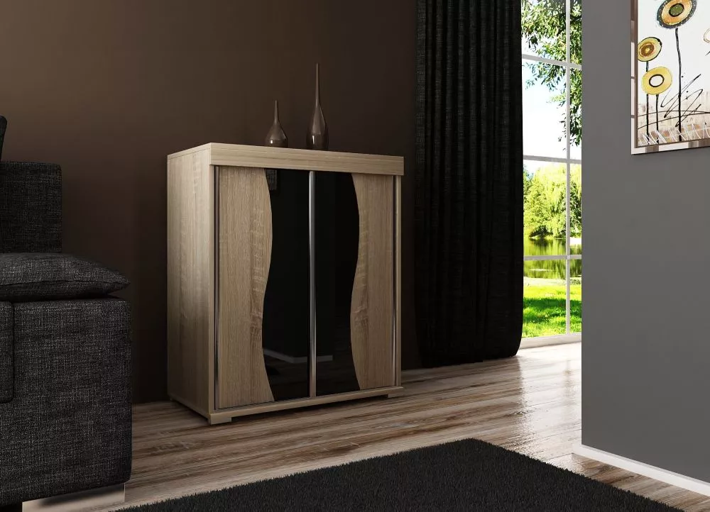 Kumode Tablet 2 Black · Ozols sonoma · 80 × 45 × 94 cm