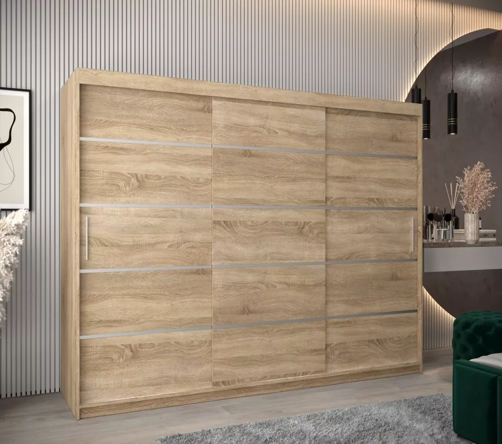 Skapis Verona 1 · Sonoma · 250 × 62 × 200 cm