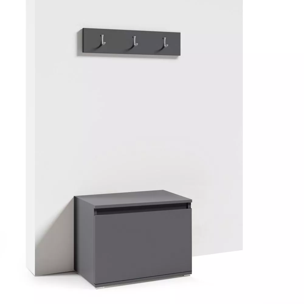 Apavu plaukts Mia Set Korpusa krāsa: grafīts, · 50 × 40 cm