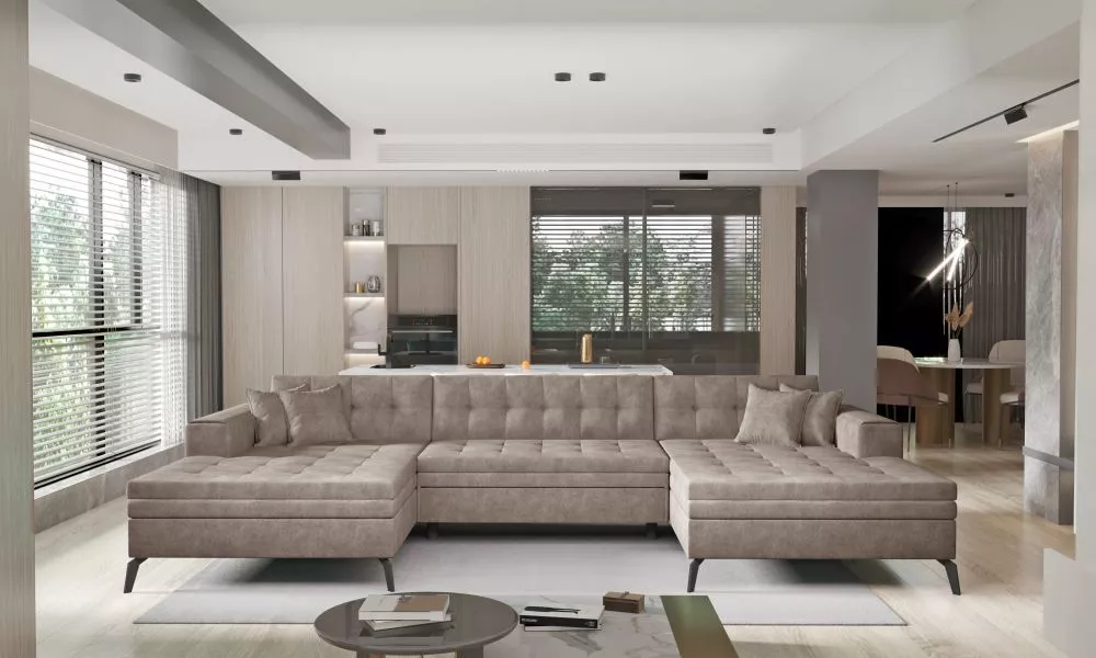 Dīvāns Vertizo Premium standard · Brūns · 170 × 350 × 93 cm
