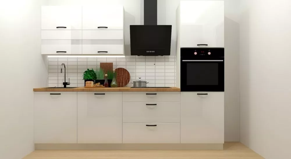 Virtuves komplekts Top Line 260 Materiāls : MDF + LKSP plātne, · Balts