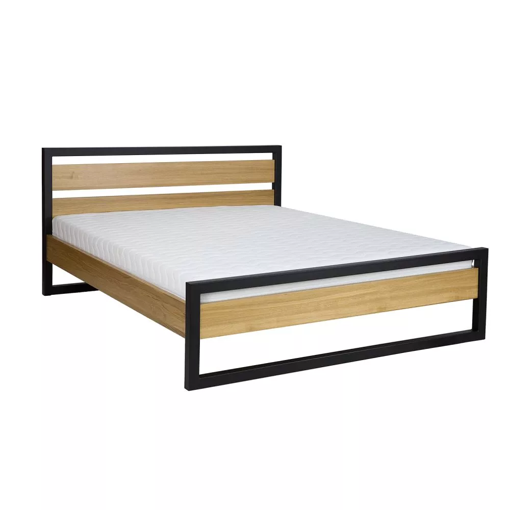 Gulta LK371 ar stelāžu Guļamvietas platums: 120 cm, Korpusa krāsa: ozols, Guļamvietas garums: 200 cm, stelāžas tips: kok
