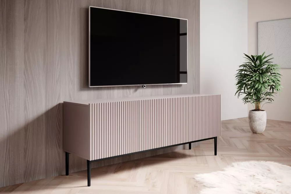 TV tumba Nicole RTV 150 2K1SZ Black · Rozā · 150 × 45 × 53 cm
