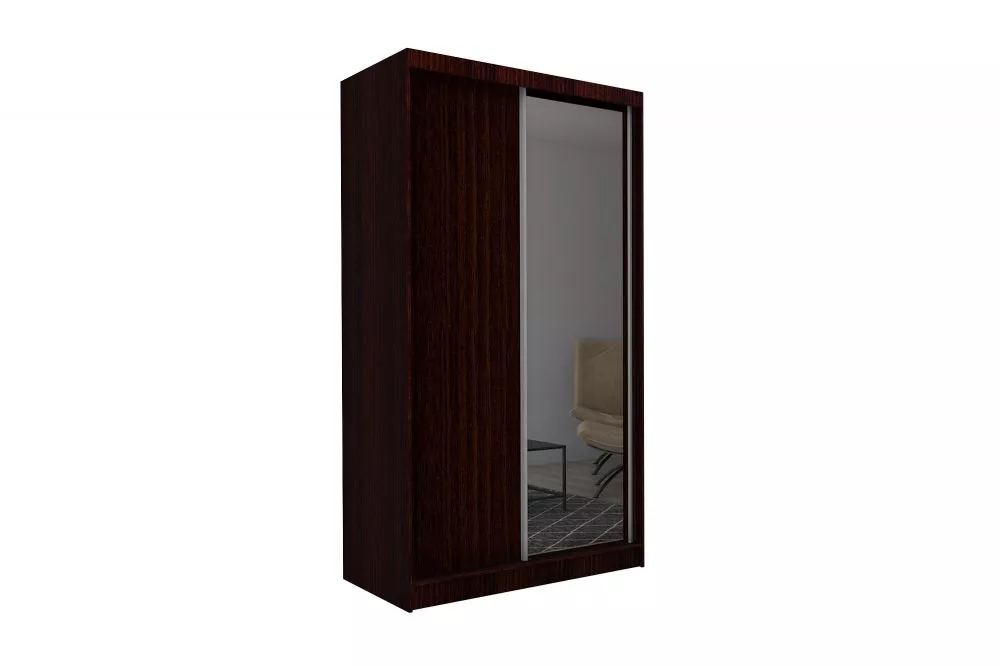 Skapis Patti ar LED · Venge · 150 × 61 × 216 cm