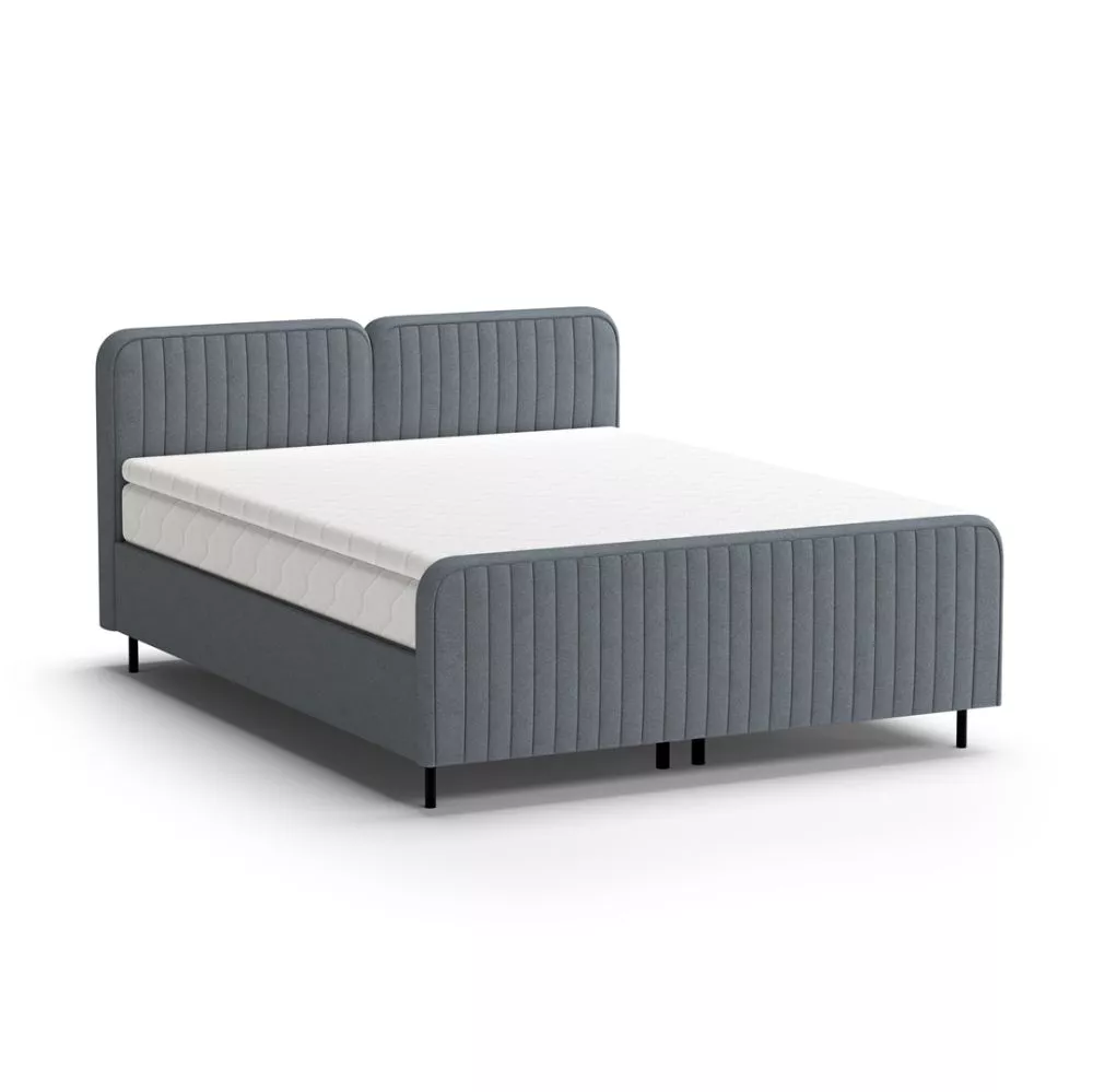 Gulta Lamello standard ar matraci Guļamvietas platums: 140 cm, Guļamvietas garums: 200 cm, stelāžas tips: metāla, · Tumš