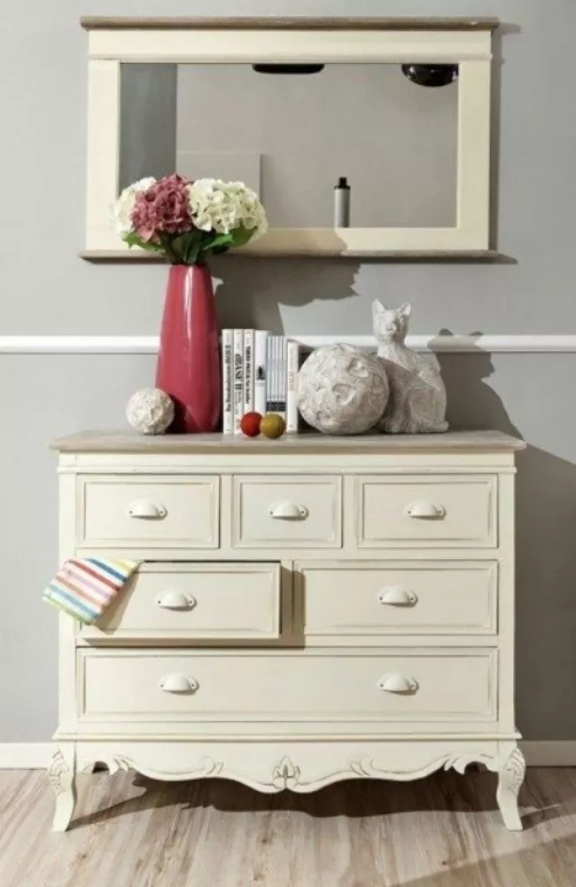 Kumode Rimini RI024 · Krēma · 100 × 40 × 81 cm