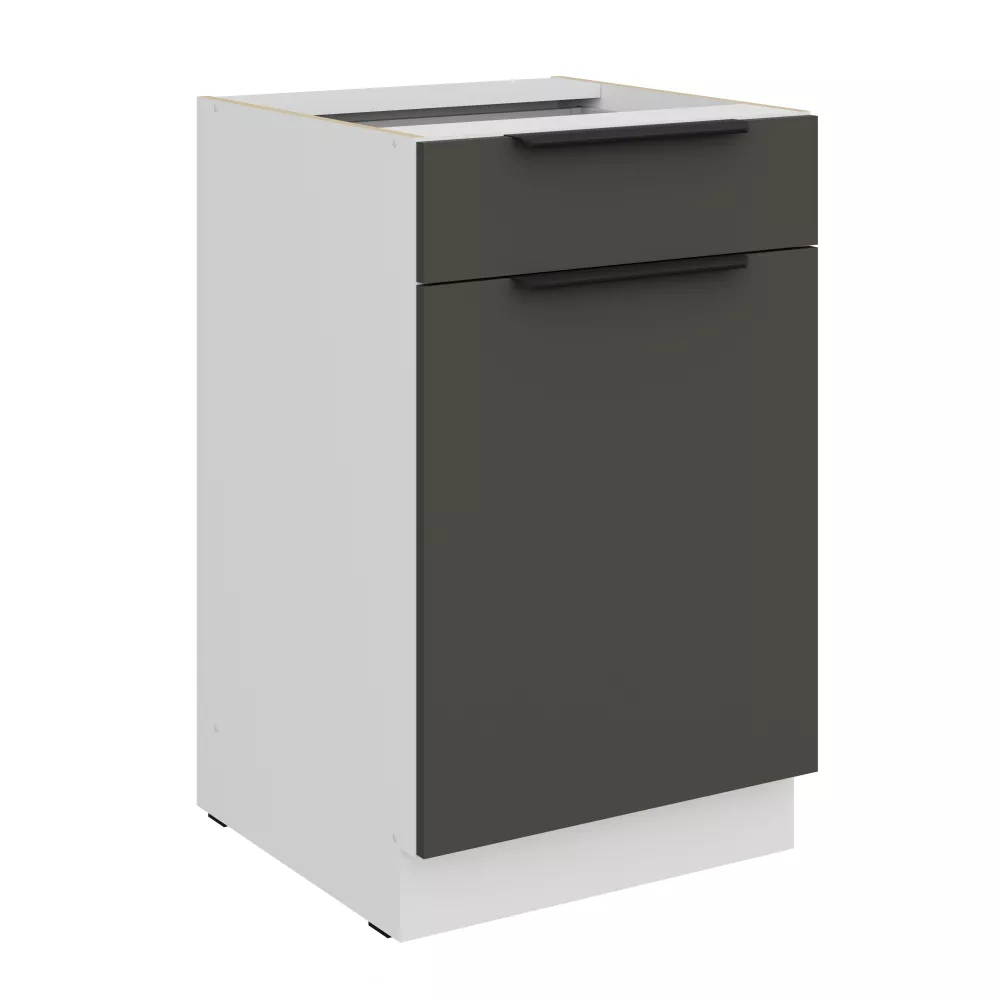 Virtuves skapis Aria Graphite 50 D 1F 1S B
