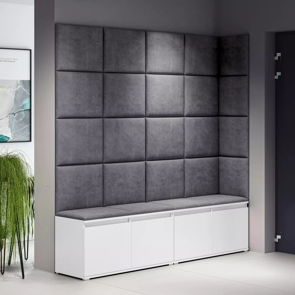 Apavu plaukts Emi 3 Trinity Korpusa krāsa: balts, · 200 × 170 × 40 cm