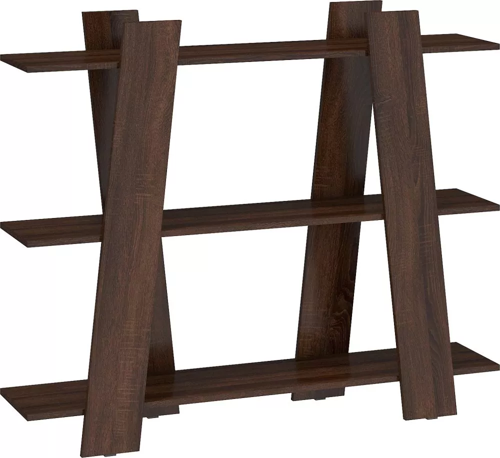 Plaukts Via 03 · Šokolādes sonoma · 130 × 108 × 30 cm