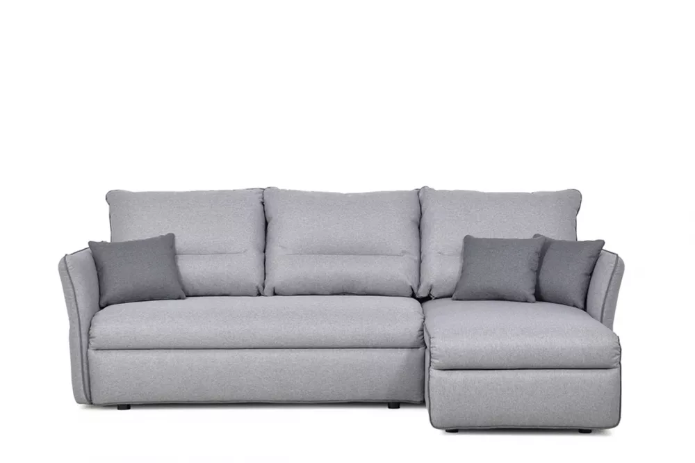 Dīvāns Justi Standard · Gaiši pelēks + tumši pelēks · 150 × 231 × 94 cm