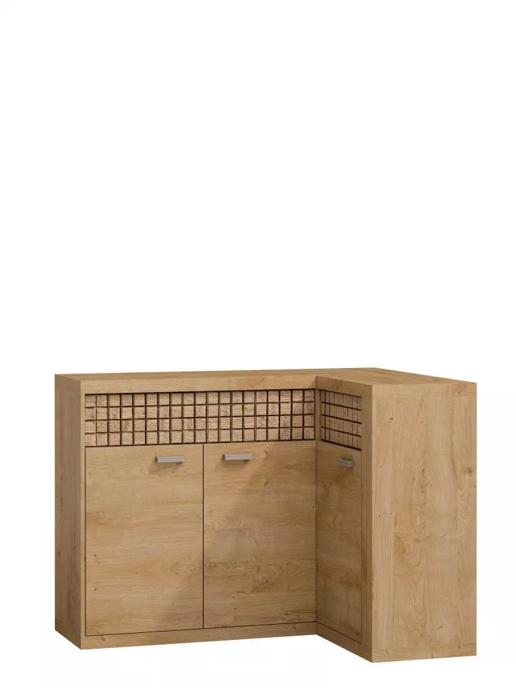 Kumode Natural N15 · Ribbeck ozols · 132 × 40.5 × 99 cm