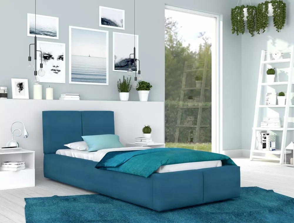 Gulta Fresia Premium Standard ar stelāžu Guļamvietas platums: 90 cm, Guļamvietas garums: 200 cm, stelāžas tips: metāla, 