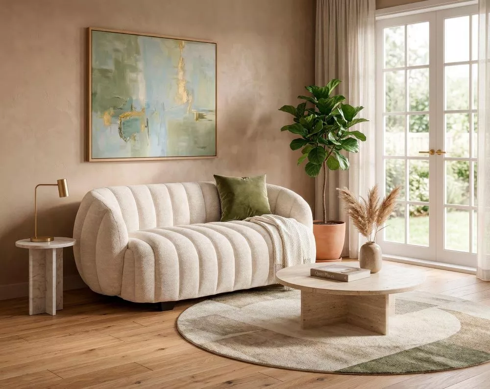Krēsls Fraser XL · Krēma · 70 × 140 × 80 cm