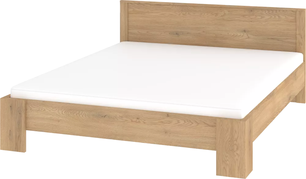 Gulta Viki VIK 10 ar stelāžu Guļamvietas platums: 160 cm, Korpusa krāsa: ozols kremona, Guļamvietas garums: 200 cm, stel