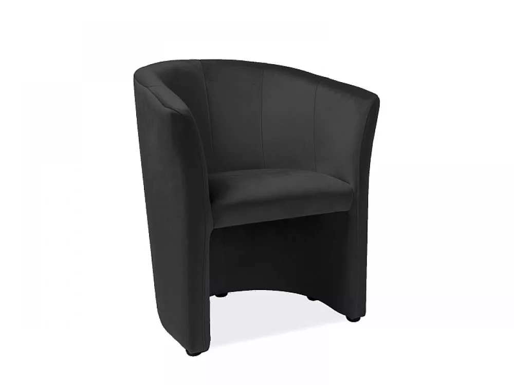 Krēsls TM - 1 Velvet · Melns · 76 × 67 × 60 cm