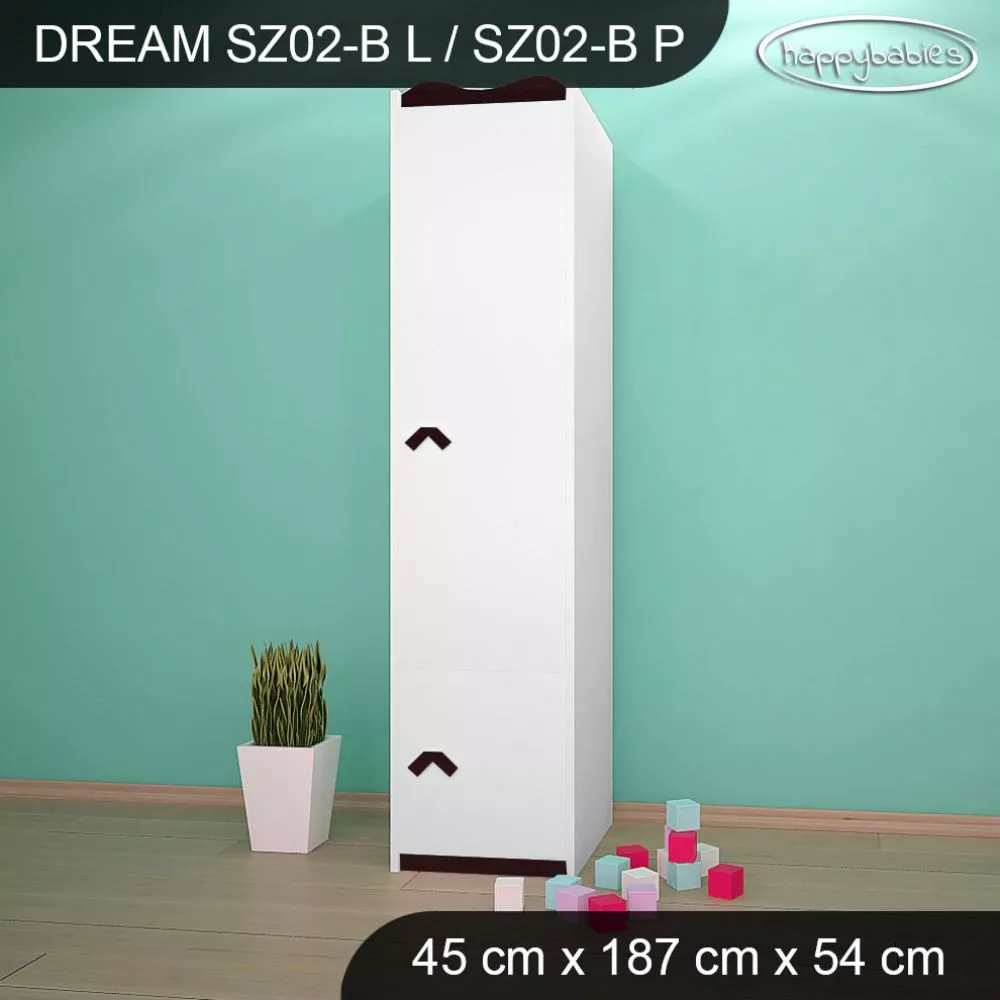 Bērnu skapis Dream SZ02-B · 45 × 54 × 187 cm