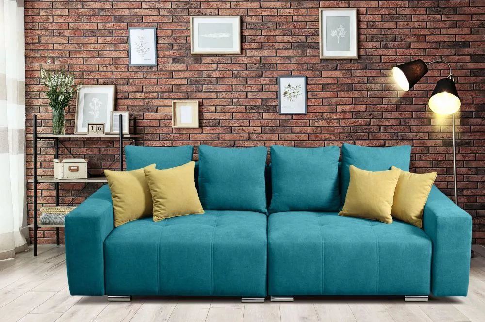 Dīvāns Mary sofa Big standard · Tirkīzs · 100 × 250 × 88 cm