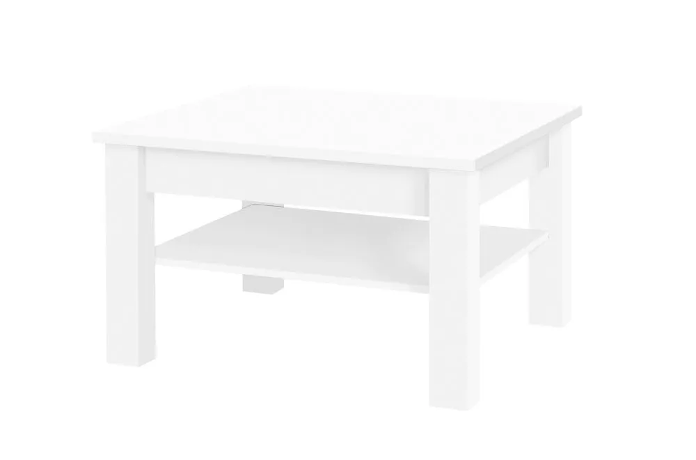 Žurnālgalds Cezar 18 · Balts · 80 × 80 × 48 cm