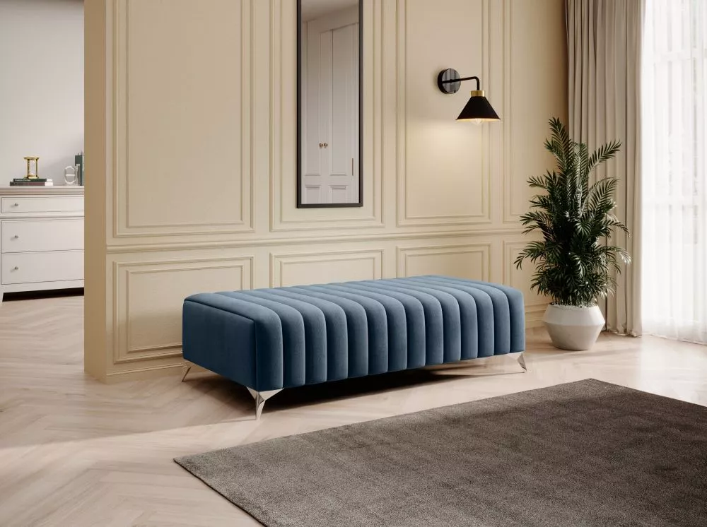 Pufs Laurence P Standard Auduma numurs: Monolith 76, · Zila · 132 × 36 × 64 cm