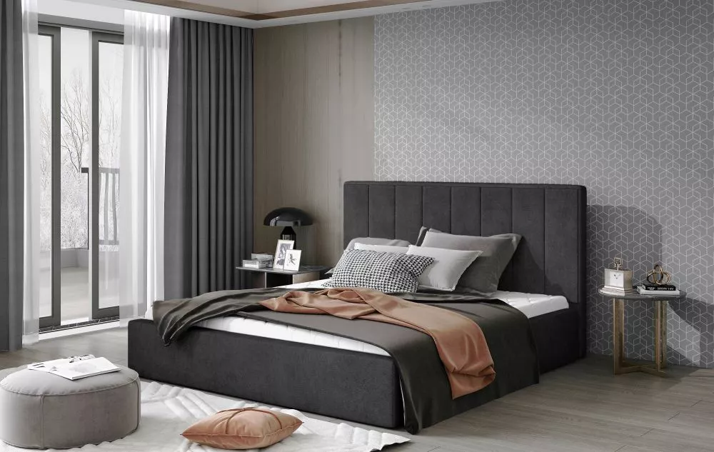 Gulta Audrey Lux Standard ar stelāžu Guļamvietas platums: 160 cm, Guļamvietas garums: 200 cm, stelāžas tips: metāla, · G