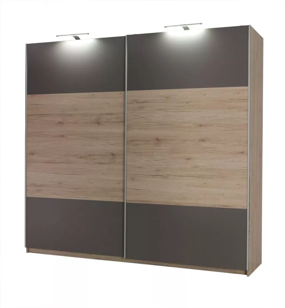 Skapis Dione D01 ar LED · 225 × 63 × 211 cm