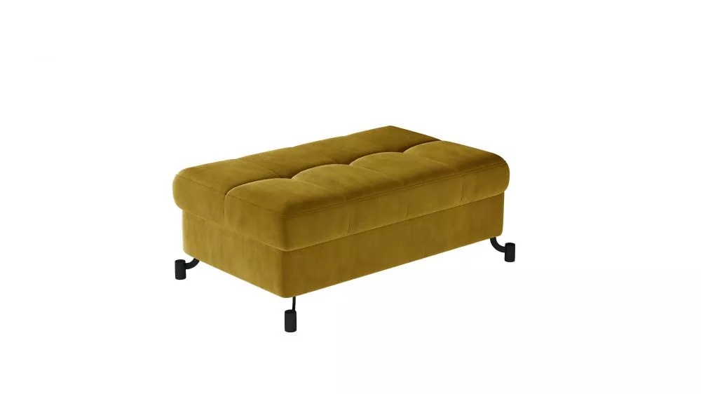 Pufs Lorelle P Premium Standard Auduma numurs: Monolith 48, · Tumši dzeltens · 100 × 45 × 70 cm