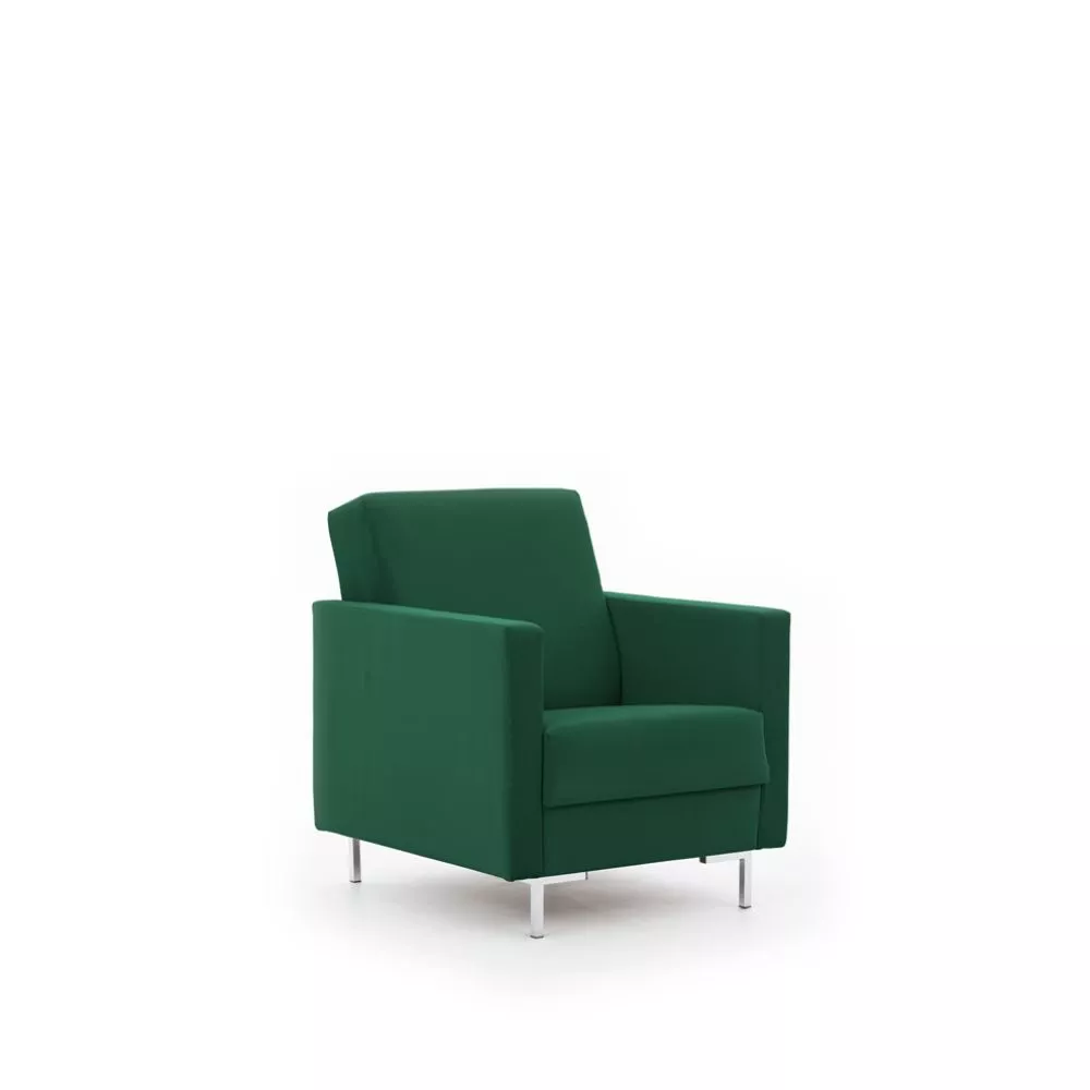 Mīksts krēsls Solvo 1S Standard Sēdvietas dziļums: 52 cm, · Tumši zaļš · 75 × 90 × 91 cm
