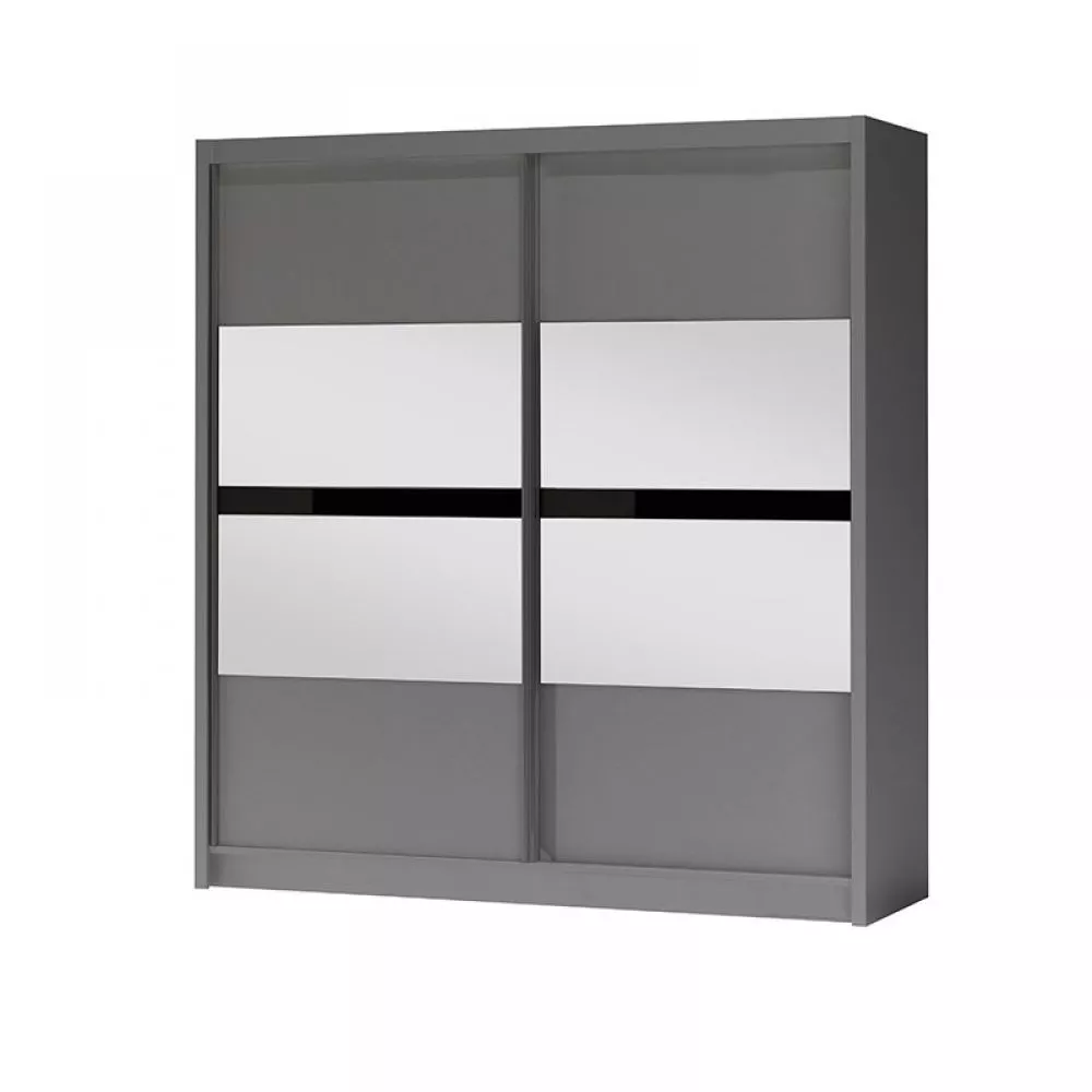 Skapis Batumi Classic · Grafīts · 203 × 61 × 215 cm