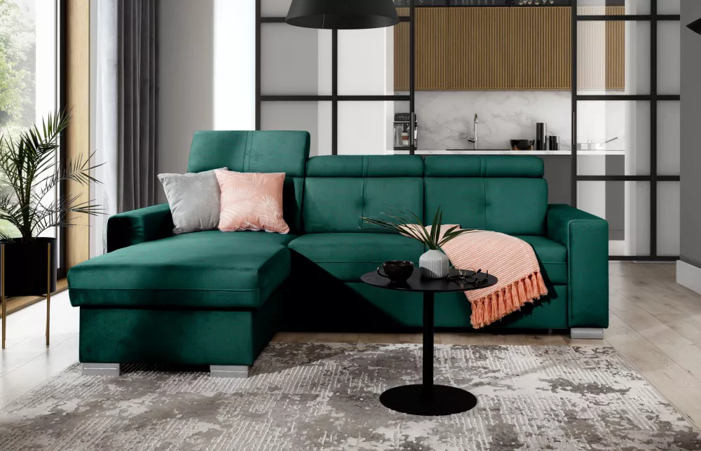 Dīvāns Fresia Premium Standard · Zaļš · 176 × 247 × 104 cm
