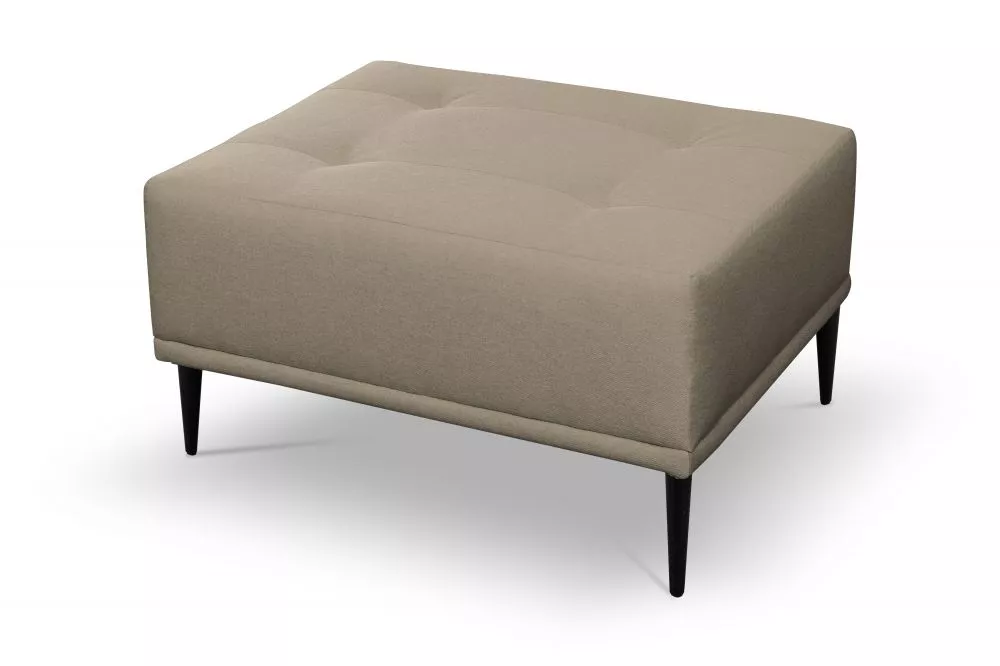 Pufs Rapallo P Standard Auduma numurs: Luxo 6610, · Krēma · 83 × 43 × 63 cm