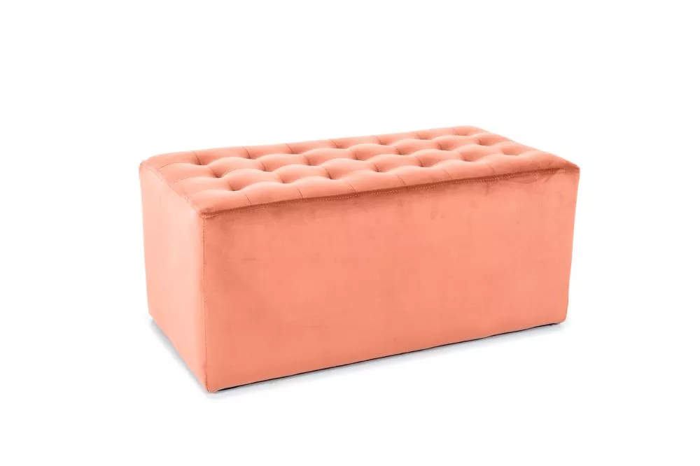 Pufs Lori 2 Velvet Auduma numurs: Bluvel 52, · Rozā · 76 × 34 × 39 cm