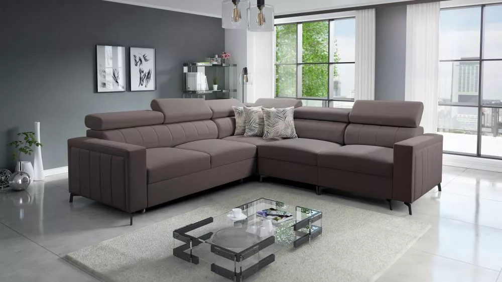 Dīvāns Baltico 4 Premium Standard · Brūns · 275 × 275 × 83 cm