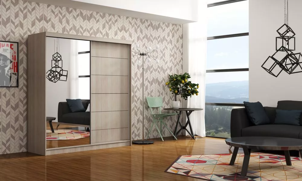 Skapis Infinity 150 · Ozols sonoma · 150 × 62 × 200 cm