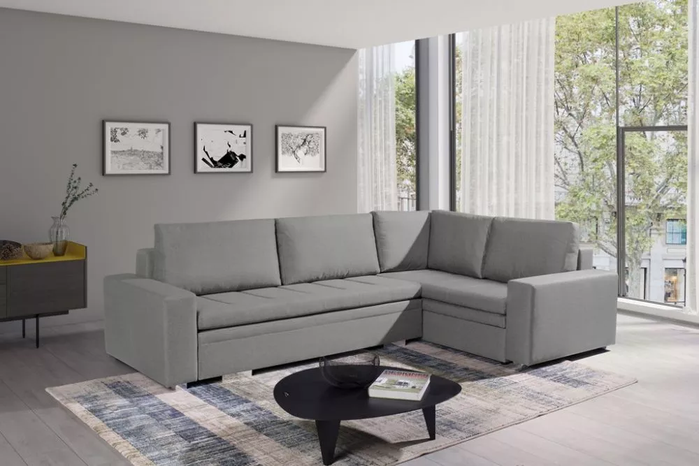Dīvāns Tia Classic Standard · Gaiši pelēks · 195 × 290 × 90 cm