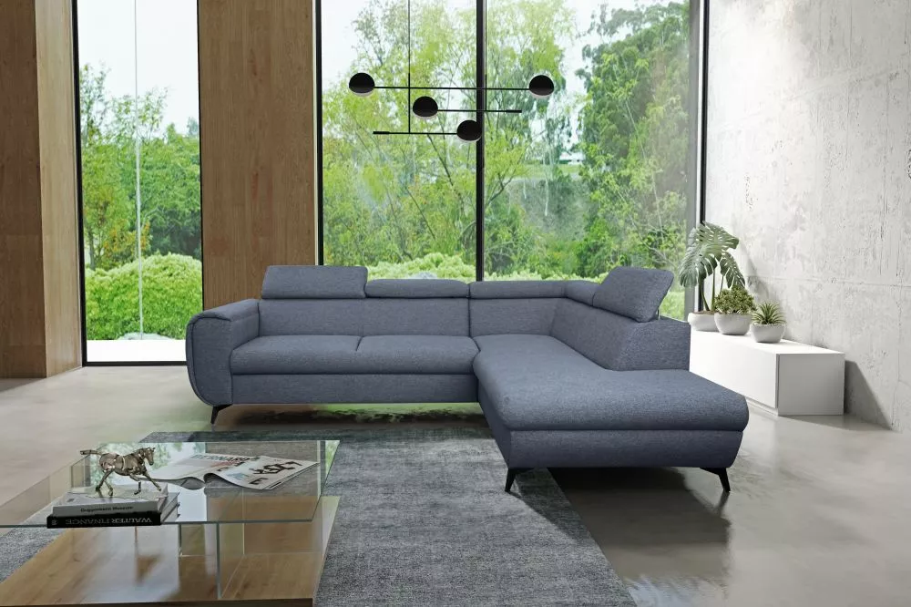 Dīvāns Mona standard · Zils · 217 × 260 × 75 cm