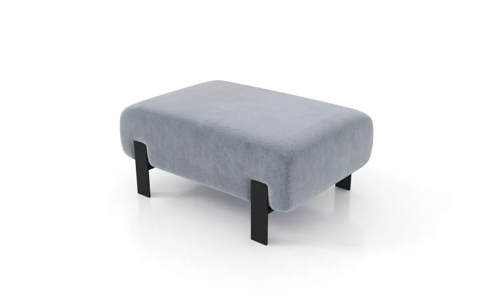 Pufs Verica P Standard Auduma numurs: Zetta 302, · Pelēks · 100 × 45 × 70 cm