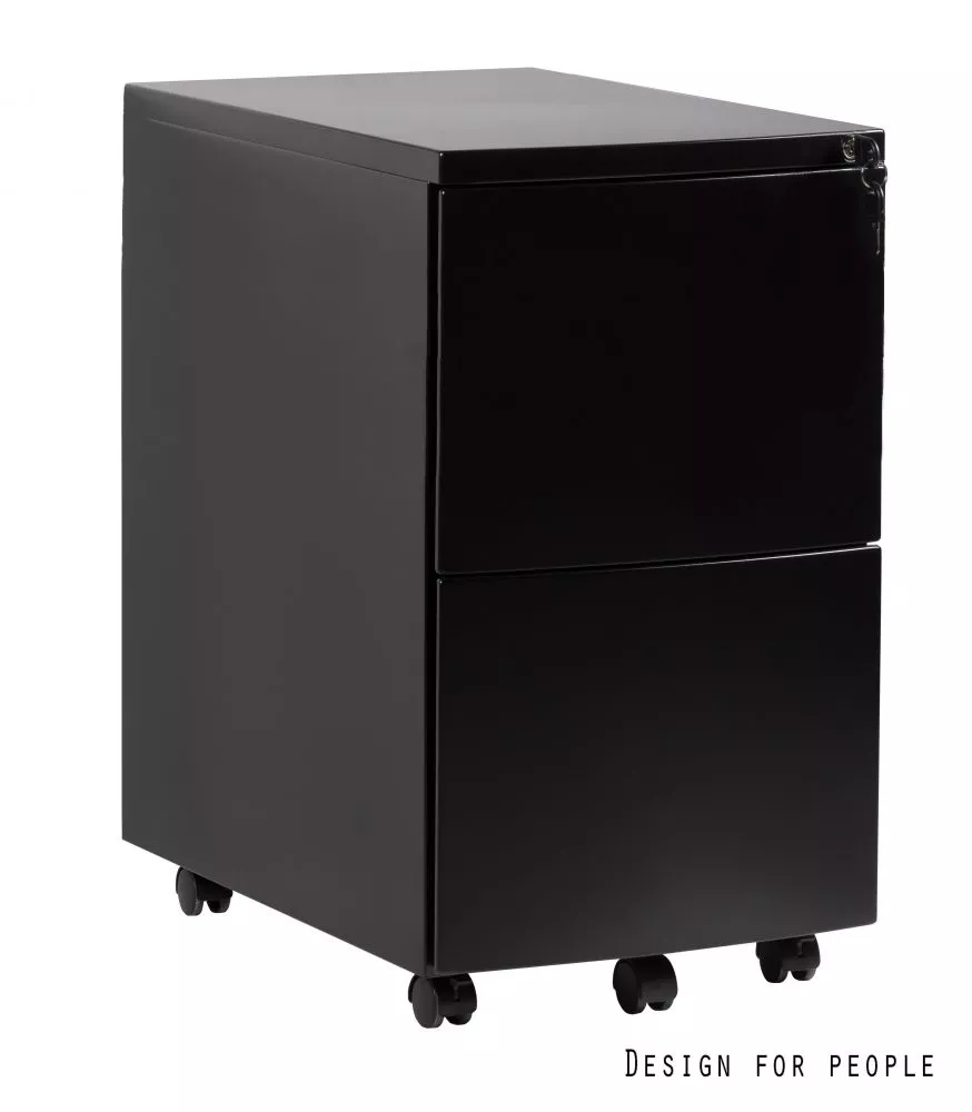 Kumode Kontener RPH-02 · Melns · 39 × 56 × 69 cm