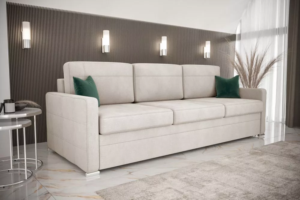 Dīvāns Avanti DL standard · Krēma · 98 × 230 × 82 cm