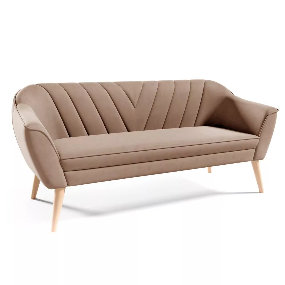 Dīvāns Sofa Flora 206 standard · Kapučino · 71 × 185 × 75 cm