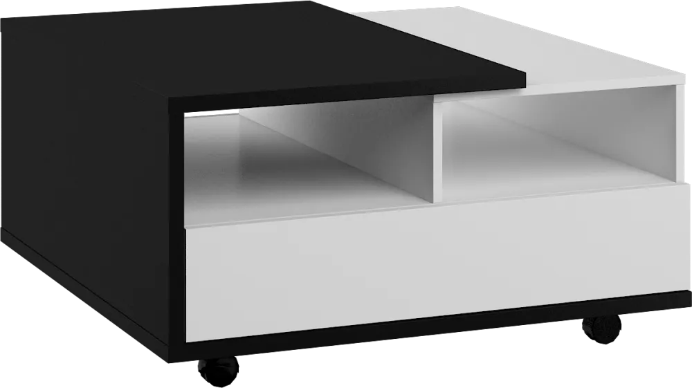 Žurnālgalds Hybrid HYB-11 Korpusa krāsa: melns, · 90 × 90 × 47 cm