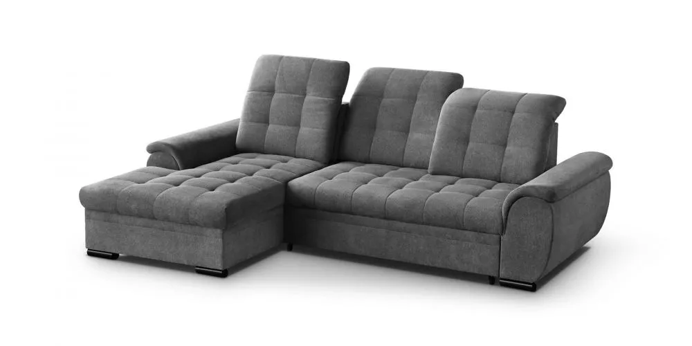 Dīvāns Bergamo Mini New Standard · Pelēks · 164 × 260 × 89 cm